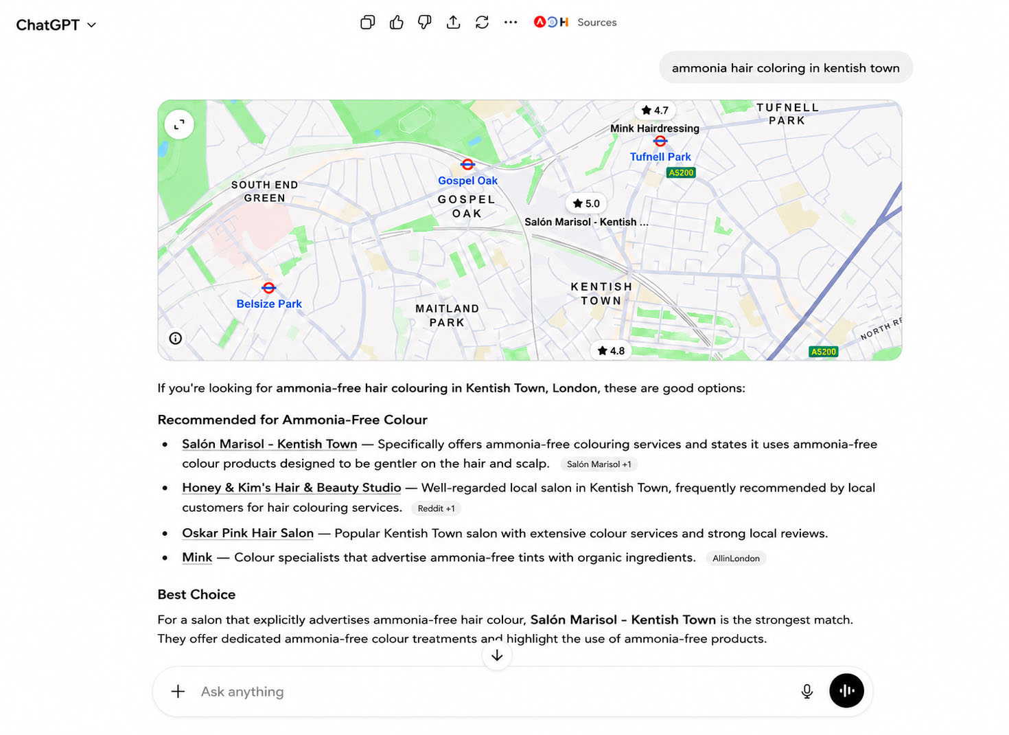 Client result 2 - AI & Google Search ranking improvement
