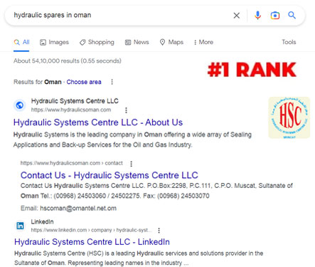 #1 Rank – Hydraulic Oman
