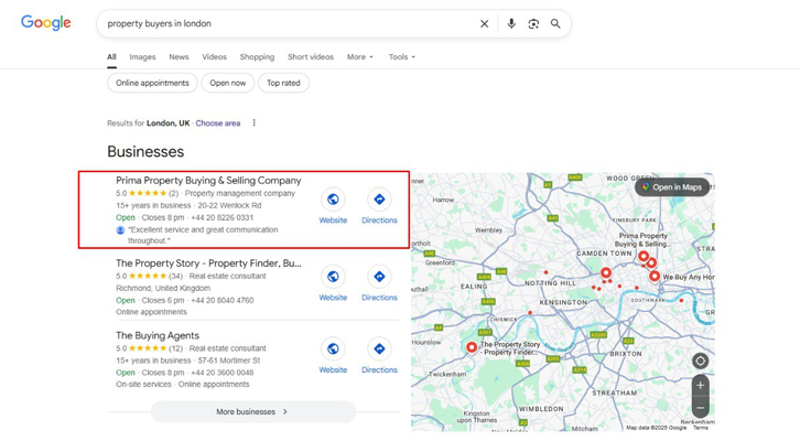 Local SEO Service in London