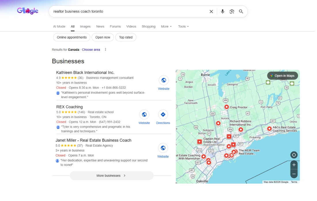 Kathleen Black - Google Maps #1 Recommendation in Toronto
