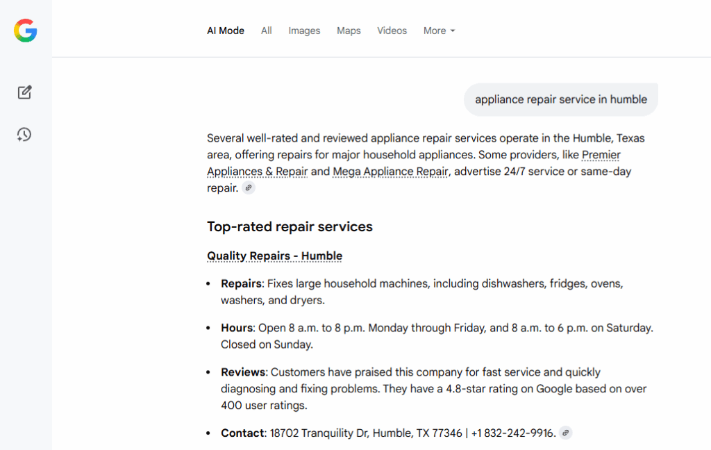 Local Seo Success Case Study in Humble Texas